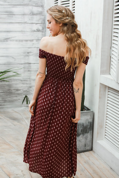 MC Vintage Style Boho Print Maxi Dress